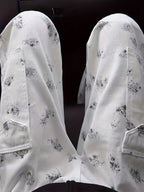 Men's Abstract Print Straight Leg Cargo Trousers