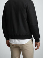 Men's Autumn Bomber Jacket with Fleece Collar