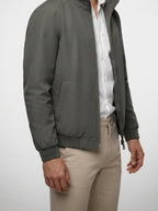 Men's Autumn Bomber Jacket with Zip Front