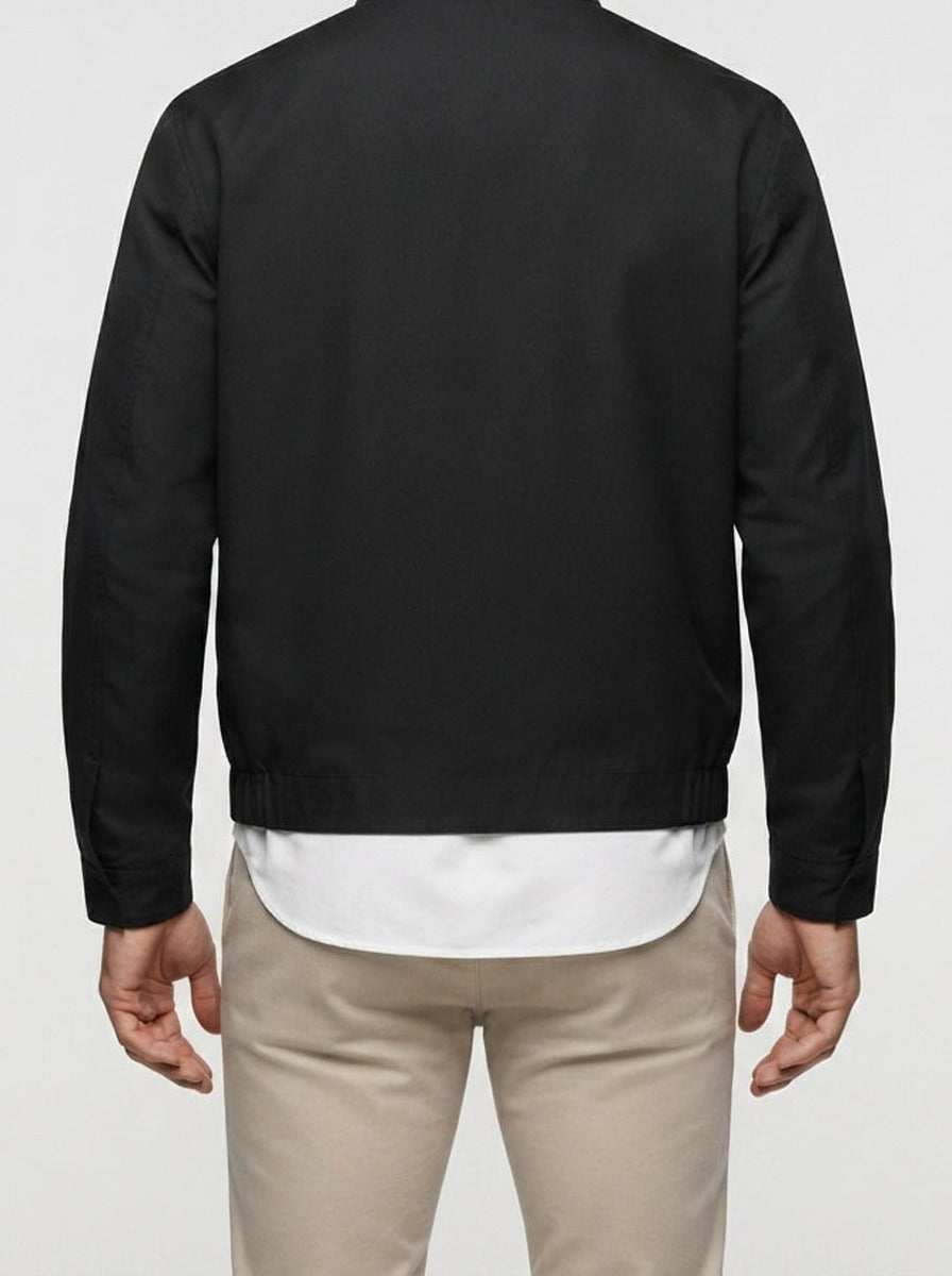 Men's Autumn Bomber Jacket with Zip Front