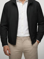 Men's Autumn Bomber Jacket with Zip Front