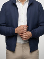 Men's Autumn Bomber Jacket with Zip Front