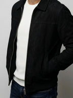 Men's Autumn Brushed Collared Full Zip Jacket