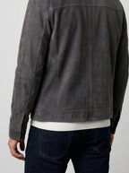 Men's Autumn Brushed Collared Full Zip Jacket