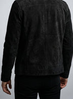 Men's Autumn Brushed Full Zip Jacket with Stand Collar