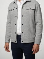 Men's Autumn Brushed Snap Front Overshirt