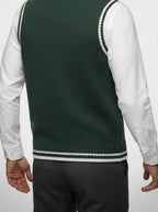 Men's Autumn Cable Knit Sleeveless Jumper Vest