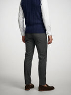 Men's Autumn Cable Knit Sleeveless Jumper Vest with V-Neck