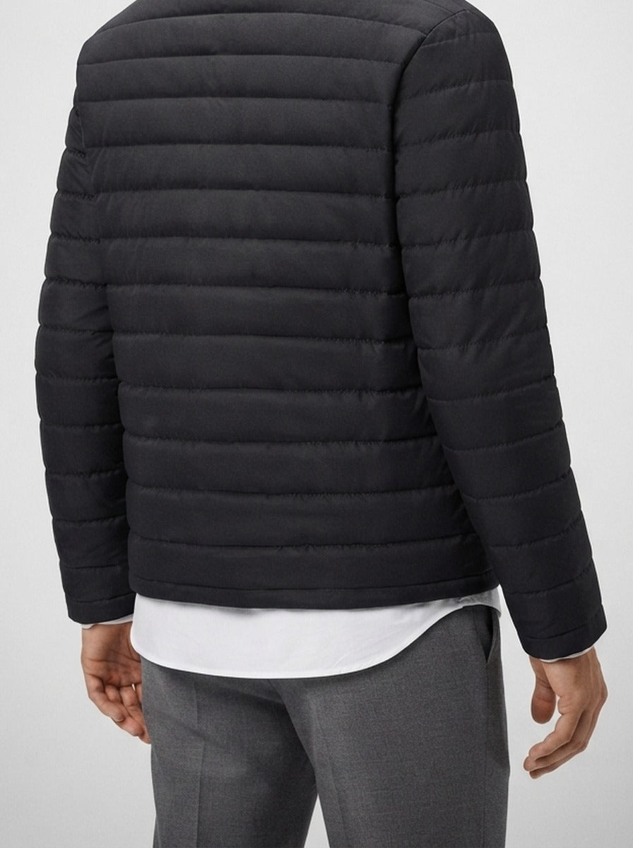 Men's Autumn Channel Quilted Zip-Up Jacket