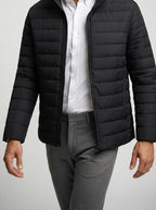 Men's Autumn Channel Quilted Zip-Up Jacket