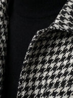 Men's Autumn Check Cropped Jacket with Spread Collar