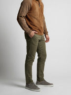 Men's Autumn Colour Block Ribbed Knit Jumper with Button Stand Collar