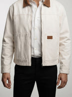 Men's Autumn Corduroy Collar Cotton Canvas Jacket