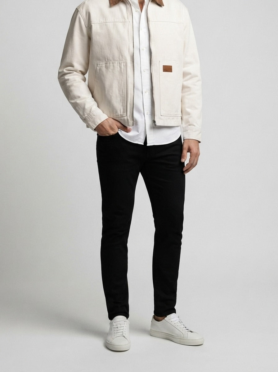Men's Autumn Corduroy Collar Cotton Canvas Jacket