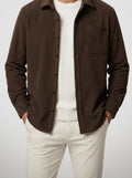 Men's Autumn Corduroy Long Sleeve Overshirt