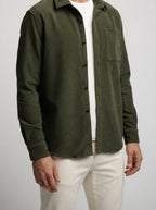 Men's Autumn Corduroy Long Sleeve Overshirt