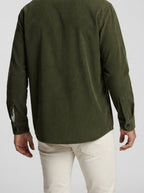 Men's Autumn Corduroy Long Sleeve Overshirt