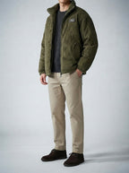 Men's Autumn Corduroy Padded Jacket with Stand Collar