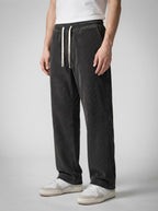 Men's Autumn Corduroy Trousers with Drawstring Waist
