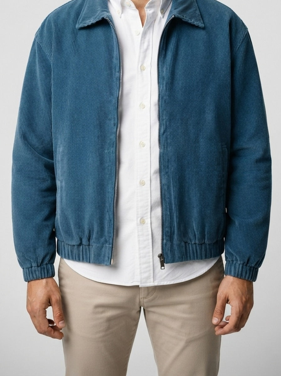 Men's Autumn Corduroy Zip-Up Jacket