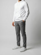 Men's Autumn Cotton Pullover Hoodie with Drawstring Hood