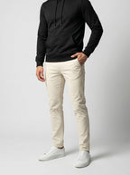 Men's Autumn Cotton Pullover Hoodie with Drawstring Hood