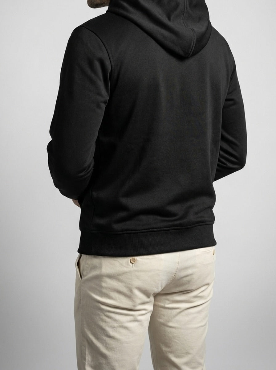 Men's Autumn Cotton Pullover Hoodie with Drawstring Hood