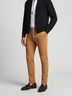 Men's Autumn Diamond Knit Full Zip Cardigan