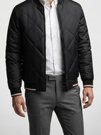 Men's Autumn Diamond Quilted Bomber Jacket