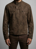 Men's Autumn Distressed Biker Jacket