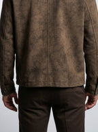 Men's Autumn Distressed Biker Jacket