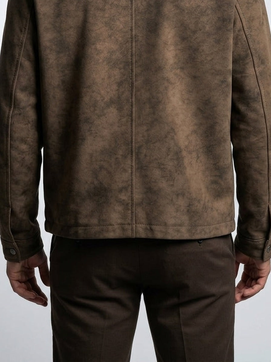 Men's Autumn Distressed Biker Jacket