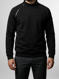 Men's Autumn Fleece Half Zip Sweatshirt with Funnel Neck