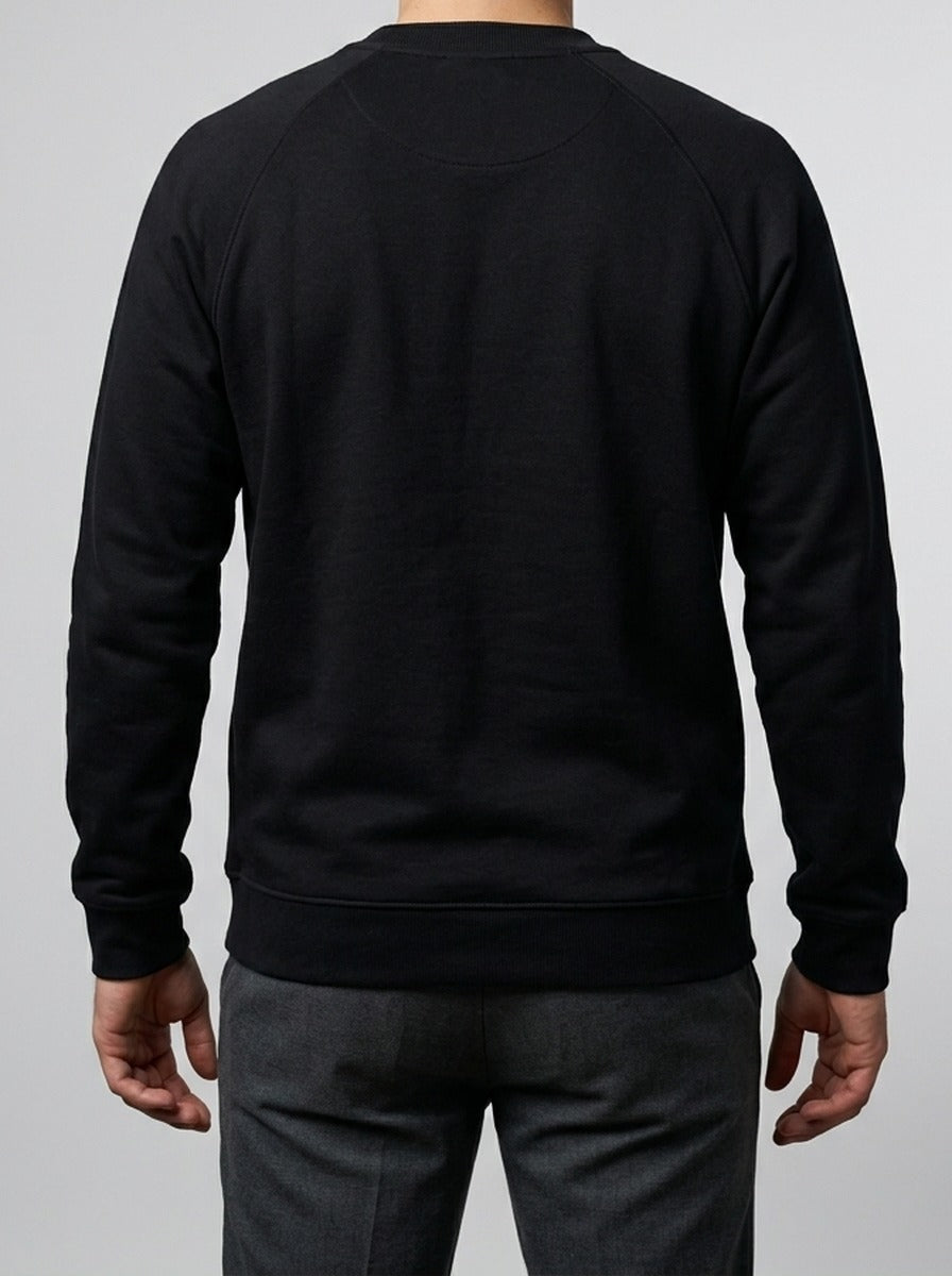 Men's Autumn Fleece Half Zip Sweatshirt with Funnel Neck