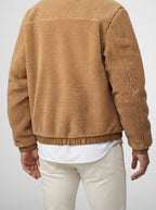 Men's Autumn Fleece Jacket with Funnel Neck