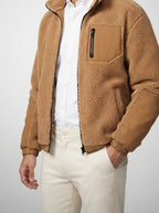 Men's Autumn Fleece Jacket with Funnel Neck