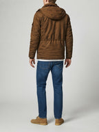 Men's Autumn Fleece Lined Cargo Jacket with Hood