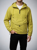 Men's Autumn Half Zip Anorak Jacket with Pouch Pocket