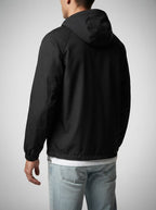 Men's Autumn Half Zip Anorak Jacket with Pouch Pocket