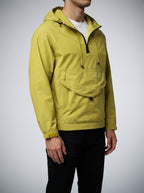 Men's Autumn Half Zip Anorak Jacket with Pouch Pocket