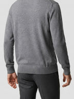 Men's Autumn Half Zip Jumper with Mock Neck