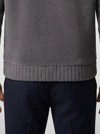 Men's Autumn Hooded Fleece Jacket with Button Front