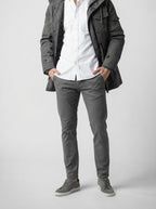 Men's Autumn Hooded Fleece Lined Field Jacket