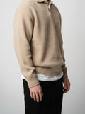 Men's Autumn Knit Polo Collar Jumper