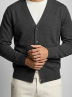 Men's Autumn Knit V Neck Button Cardigan