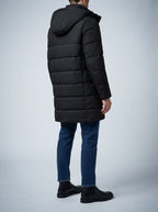 Men's Autumn Longline Padded Parka Coat with Detachable Hood
