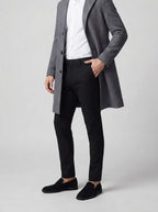 Men's Autumn Notch Lapel Single Breasted Wool Overcoat