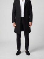 Men's Autumn Notch Lapel Single Breasted Wool Overcoat