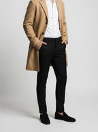 Men's Autumn Notch Lapel Single Breasted Wool Overcoat