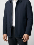 Men's Autumn Padded Jacket with Point Collar